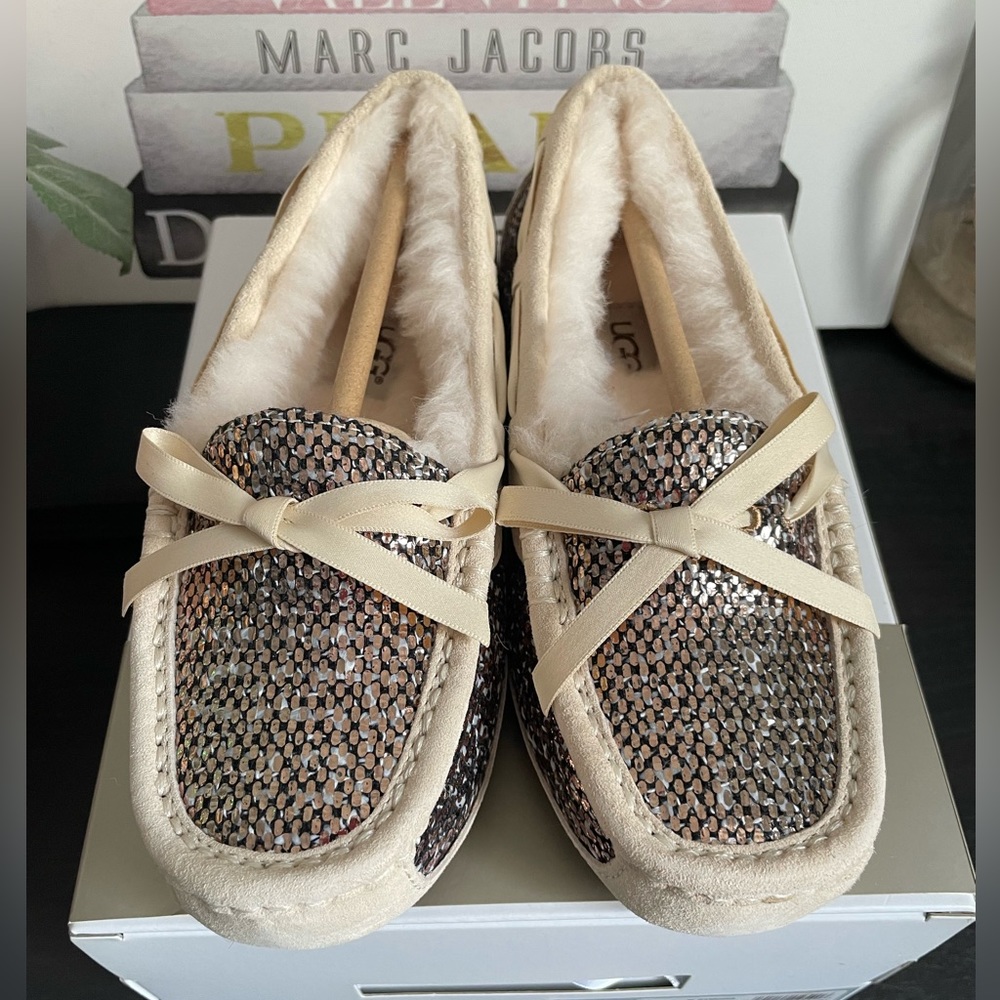 New Ugg women Symona Frill slippers